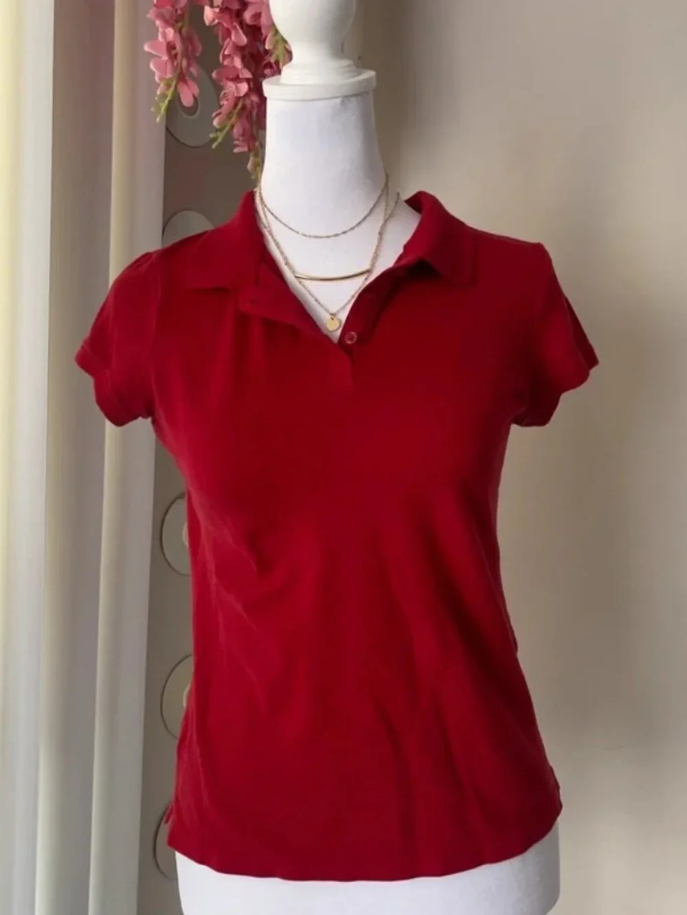 Old Navy red polo shirt  #polo #classic